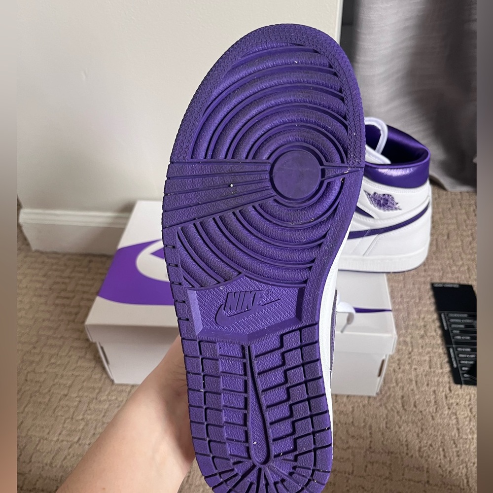 Women’s Jordan 1’s White Court Purple